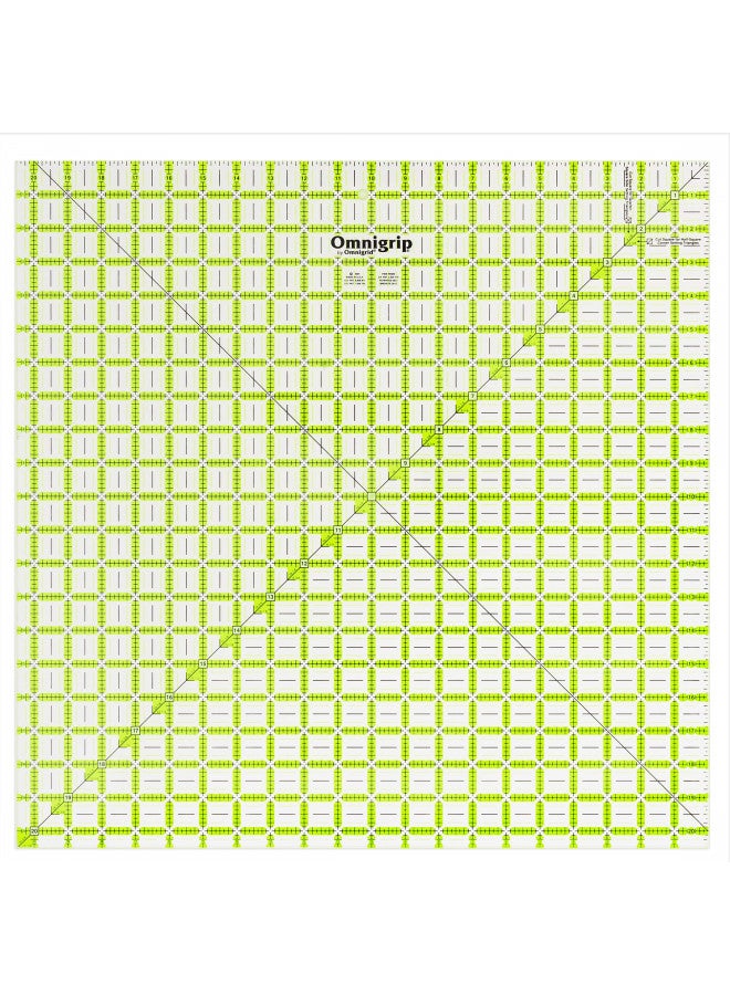 Omnigrid Omnigrid 20.5 Ruler, 20-" x 20-", Clear  - Image 1