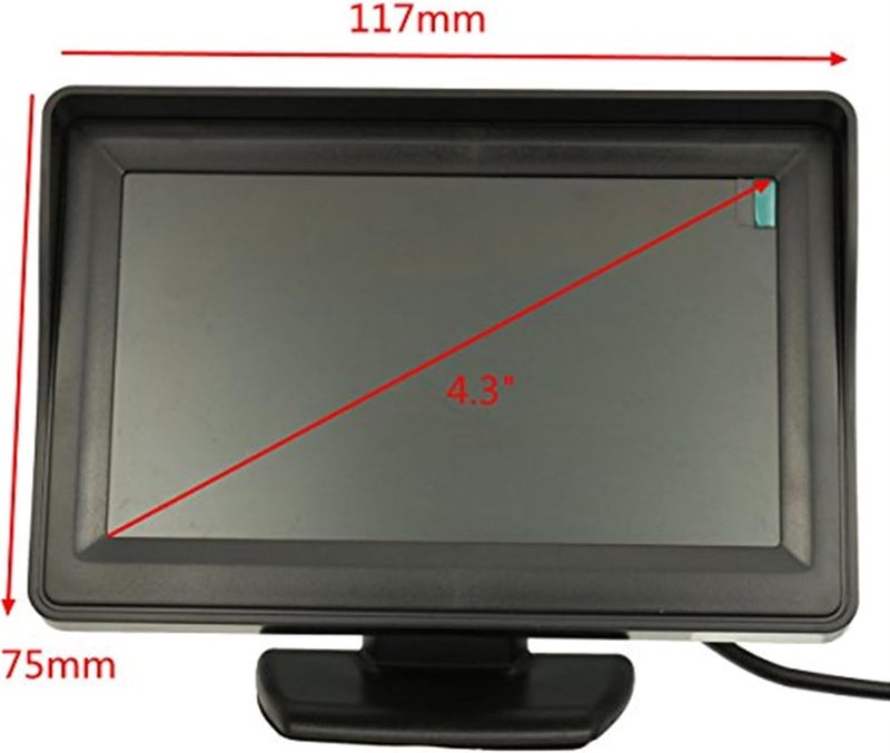 Yurefax HD 720P Brake Light Camera with 4.3 Monitor - Image 4
