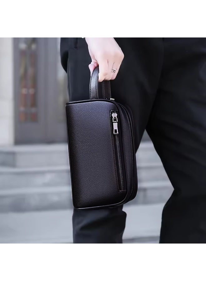 GREEN LION Liora Fingerprint Bag – Anti-Theft Smart PU Leather Pouch with Quick Biometric Lock, Multiple Compartments, Travel-Friendly Design for Secure Everyday Use – Black - Image 2