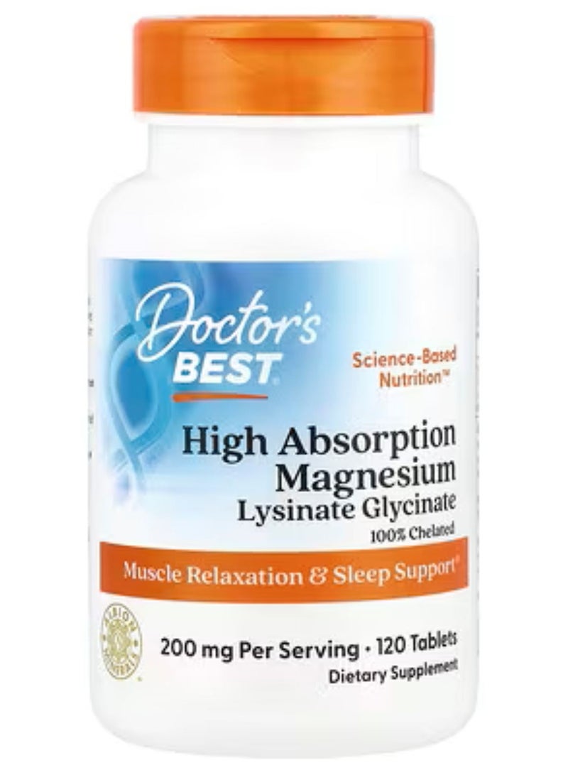 دكتورز بيست أقراص المغنيسيوم عالية الامتصاص - 120 قرصًا - Image 1
