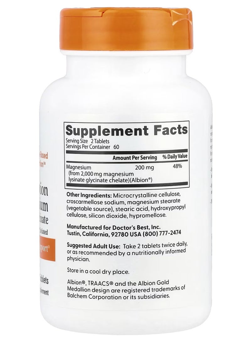 دكتورز بيست أقراص المغنيسيوم عالية الامتصاص - 120 قرصًا - Image 2