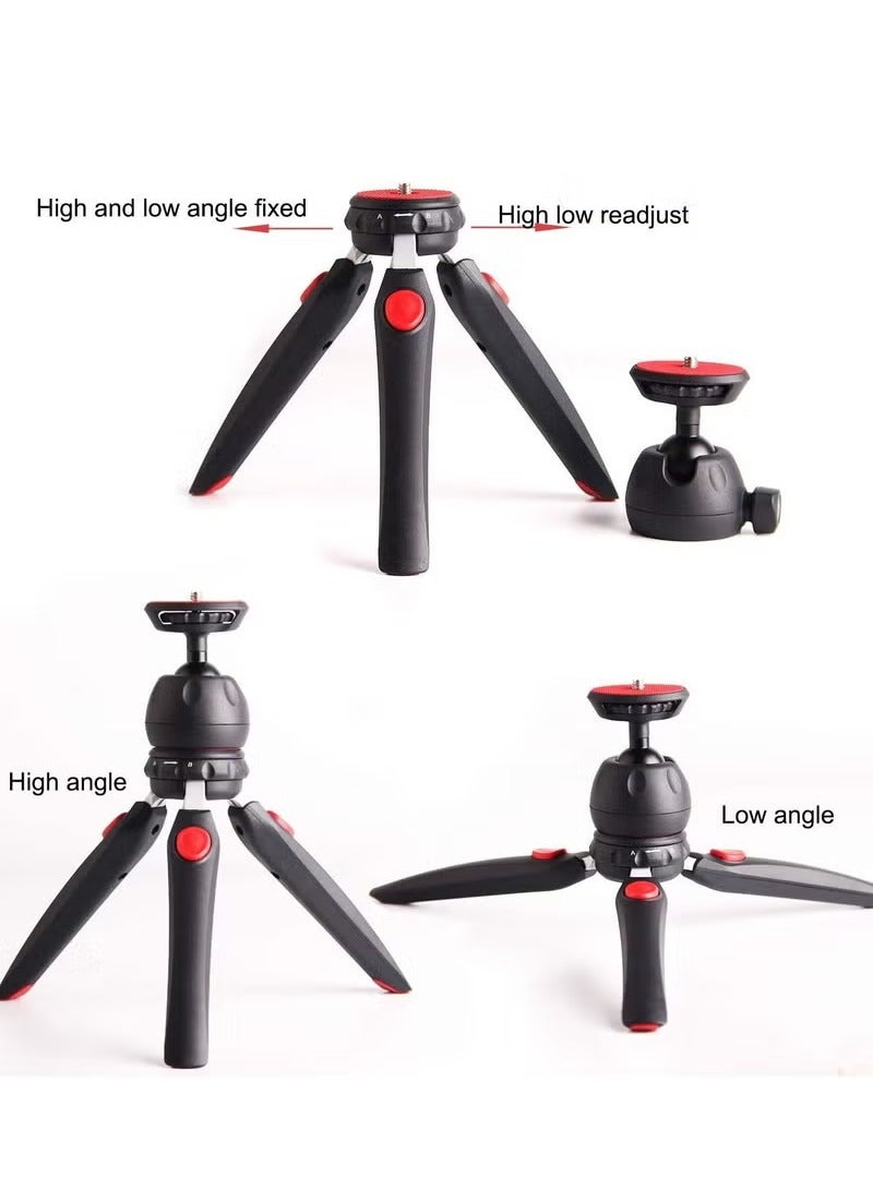 Jmary MT35 Mini Tripod Compact Desk Tripod for Camera Lightweight Table Top Stand 2-section Black - Image 5