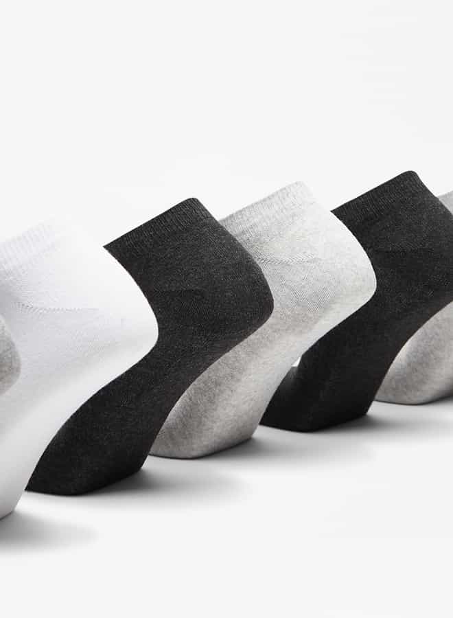 ال بي ال من شو اكسبرس جوارب رجالية سادة بطول الكاحل - مجموعة من  قطع - Image 2