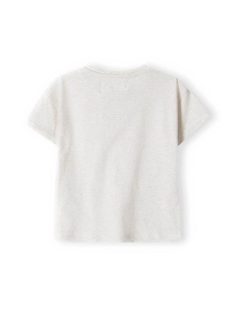 MINOTI Girls Short Sleeve T-Shirt with Glitter Detail - Image 2