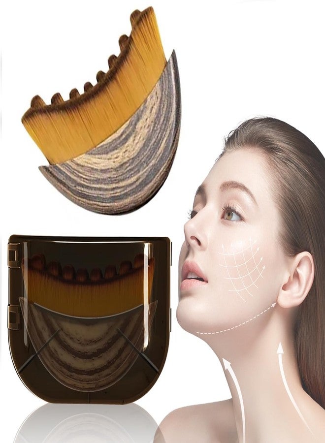 RAXSEG 1 PCS Lymphatic Contour Face Brush for Sculpting – Anti-Puffiness, Detox & Lift, Boosts Skin Glow & Skincare Absorption (1 Pcs Contour Face Brush) - Image 1