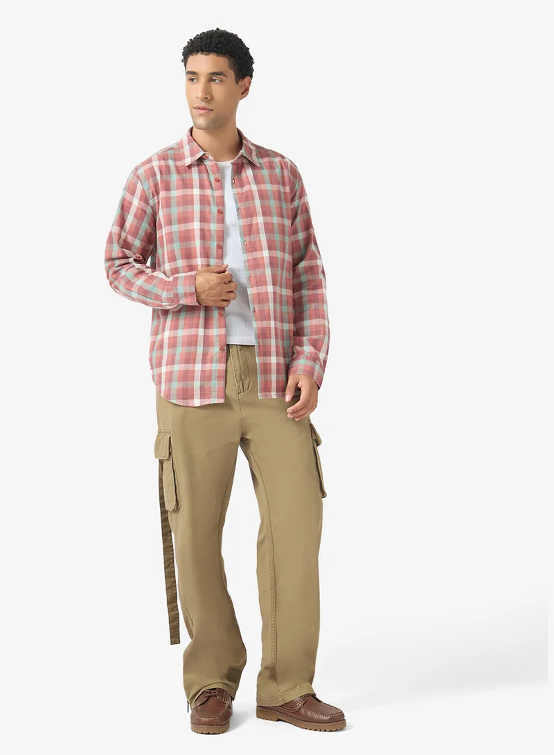 Checked  Long Sleeve regular Fit Shirt