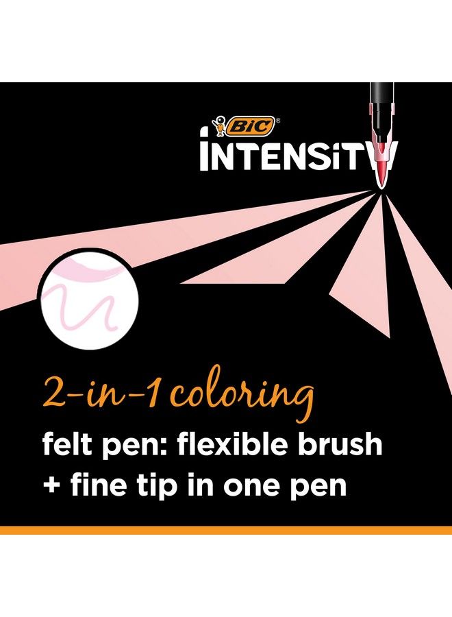 Bic أقلام تحديد مزدوجة بطرف شعري 6 عدّ عبوة متنوعة من أقلام الشعر الرقيق للتلوين للكبار ومجموعات الأنشطة - Image 5