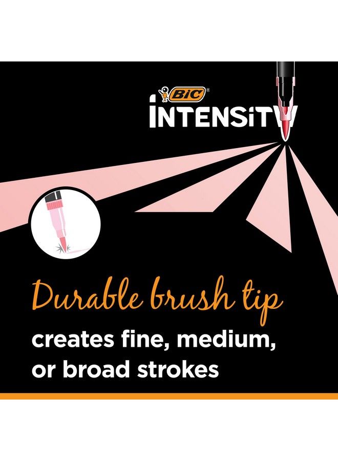 Bic أقلام تحديد مزدوجة بطرف شعري 6 عدّ عبوة متنوعة من أقلام الشعر الرقيق للتلوين للكبار ومجموعات الأنشطة - Image 4