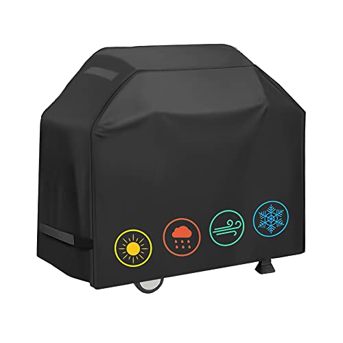 YOTOM Grill Cover, Waterproof BBQ Grill Cover, 58 inch Rip-Proof and Anti-UV Barbecue Gas Grill Cover Compatible for Weber Char-Broil Nexgrill Grills and More - Image 1