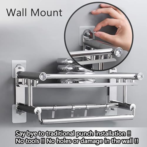 Fuelbyte Wall Hooks for Photo Frames - Adhesive Wall Hooks Heavy Duty, No Drill Hooks for Hanging Strong 5KG - Stick On Hooks for Wall Hangers for Room, Stainless Steel, Transparent (Screw Hook, 10) - Image 4