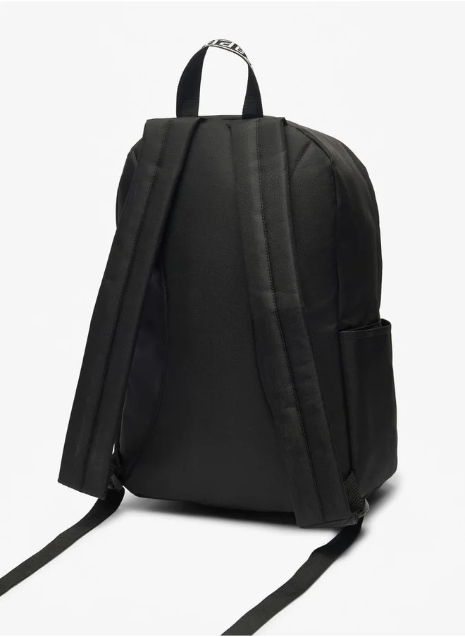 Kappa Logo Detail Backpack with Adjustable Shoulder Straps