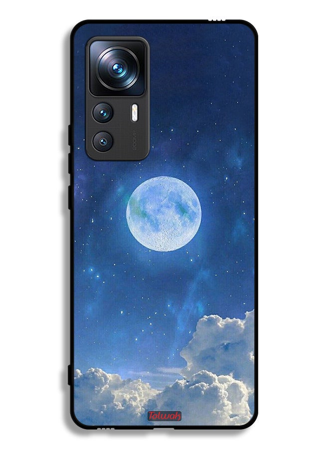 Tolwak Xiaomi 12T Pro Protective Case Cover Moon Clouds - Image 2