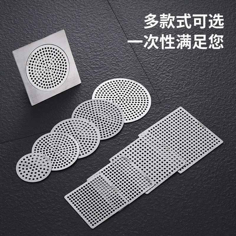 Kitchen, Bathroom, Balcony, Toilet Round 304 Stainless Steel Hair Filter Net Drain Net Sewer Isolation Net - Image 2