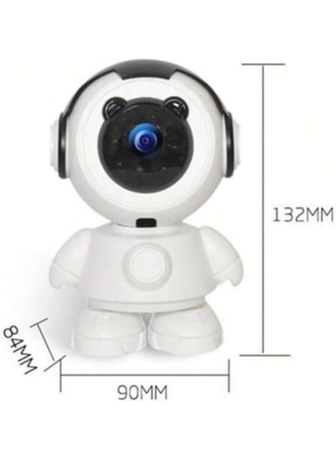 MAMSA Smart WiFi Security Camera, Baby Monitor with Two-way Audio, Pan-Tilt, Night Vision, Motion Detection Astronaut Bear - Image 2
