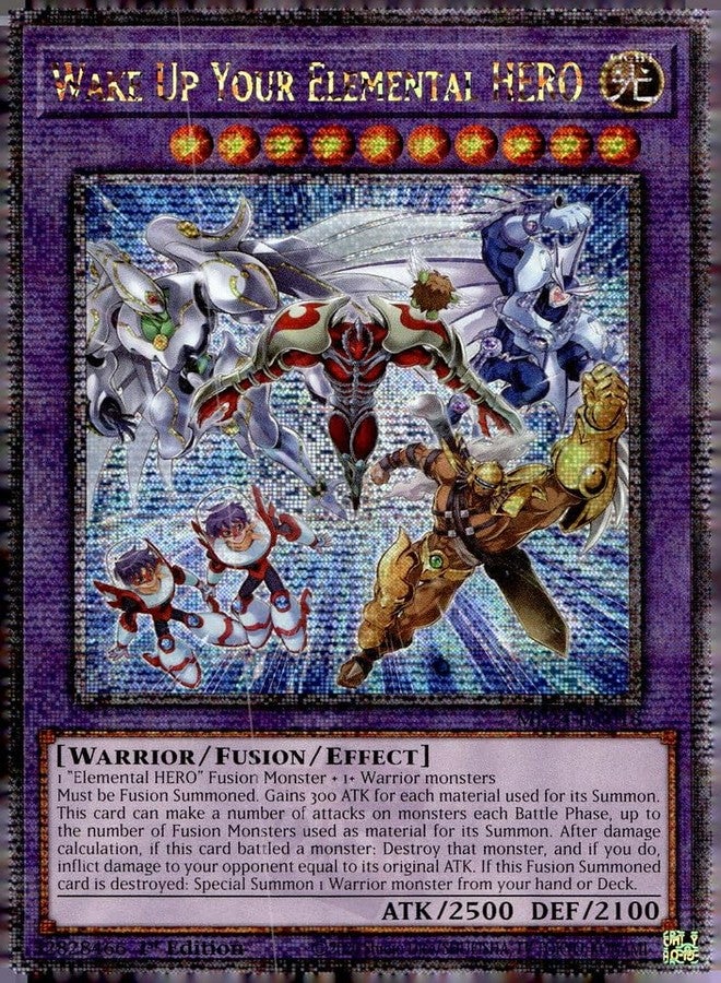 Yu-Gi-Oh! Wake Up Your Elemental Hero - MP24-EN018 - Quarter Century Secret Rare - 1st Edition