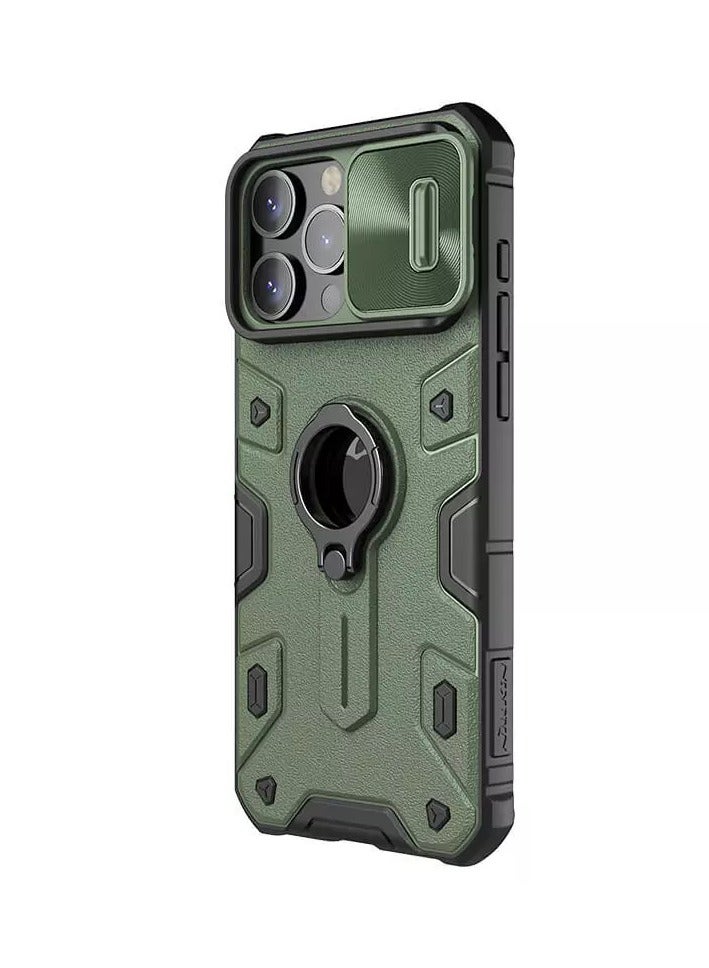 Nillkin CamShield Armor case for Apple iPhone 15 Pro 6.1 (2023) (with LOGO cutout)-Dark Green - Image 2
