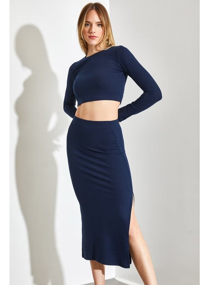 Shade Knitted Skirted Bottom Top Set - Image 4