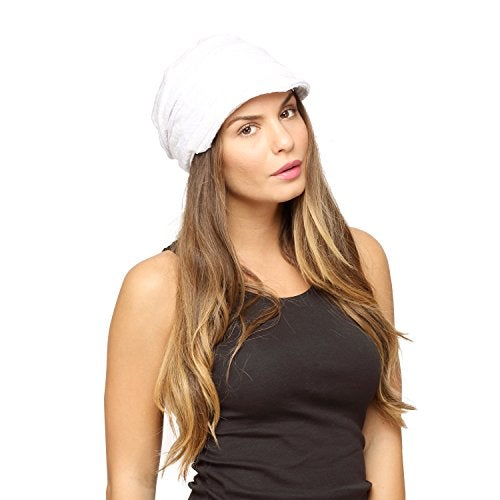 FabSeasons White Foldable Turkey Cotton Cloth Fancy Cap - Image 3