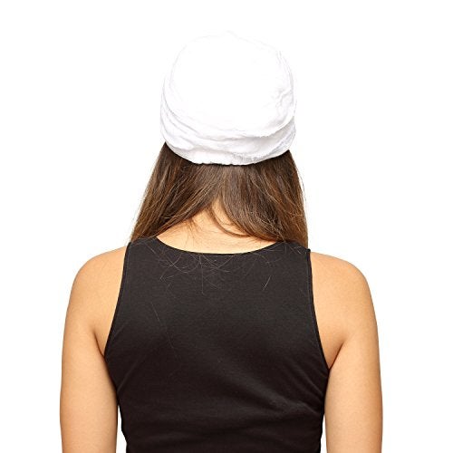 FabSeasons White Foldable Turkey Cotton Cloth Fancy Cap - Image 5
