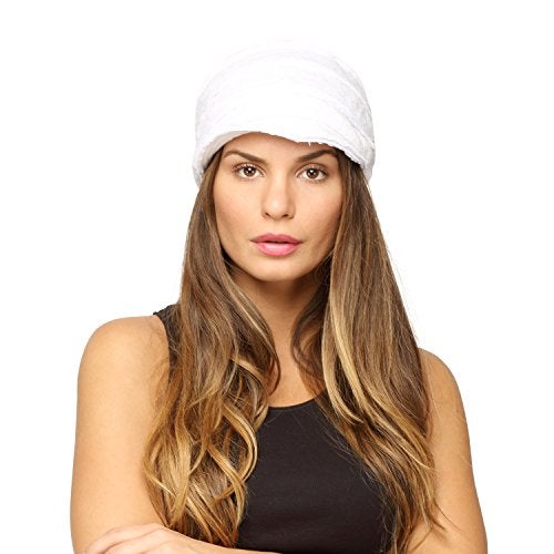 FabSeasons White Foldable Turkey Cotton Cloth Fancy Cap - Image 2