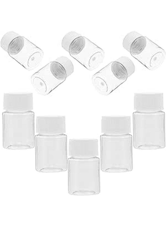 15ml Wide Mouth Plastic Bottles with Screw Caps Leak Resistant for Lab Travel Storage - Image 1