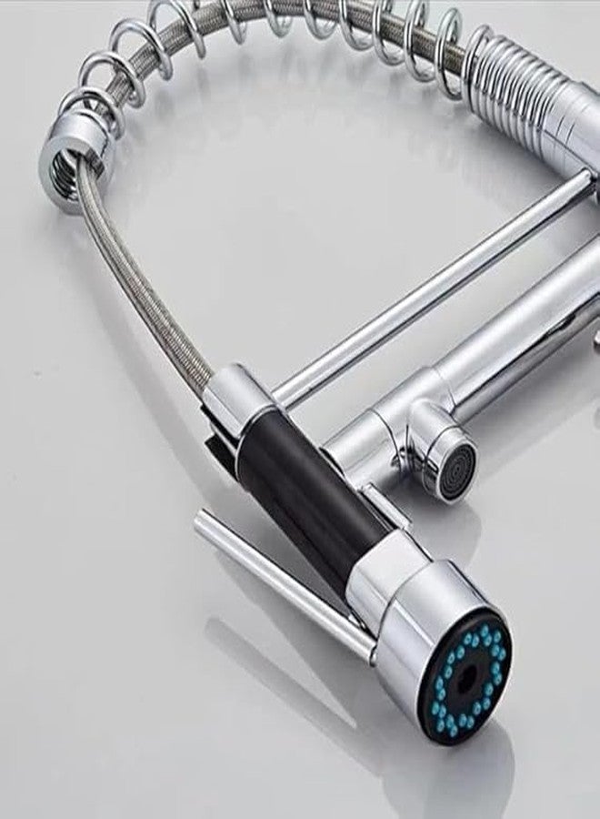 PIPULSE Versatile 2-Mode Pull-Down Kitchen Faucet with Swivel Spout Multi-Function Faucet Dual Swivel/Hot and Cold Water Mixer/Spring-Style Mounted Faucet - Image 3
