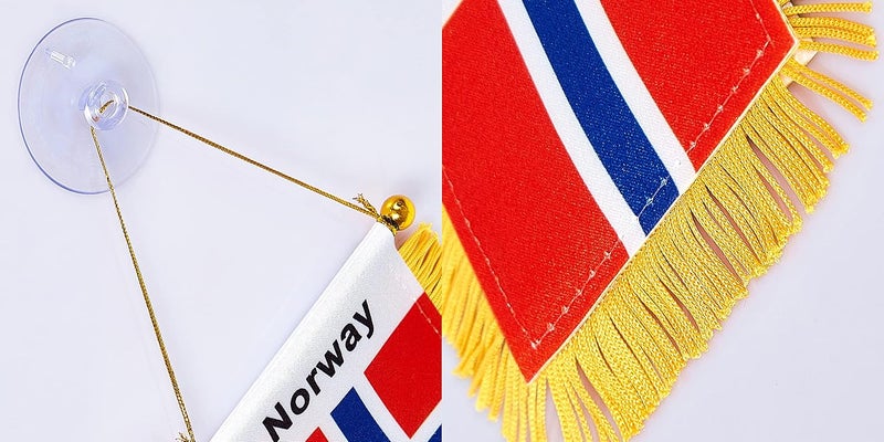 WXTWK National car window hanging flag (Norway) - Image 3