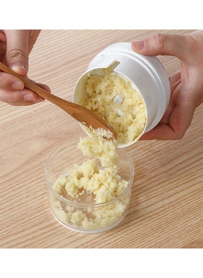 Generic - مفرمة طعام يدوية مفرمة ثوم وبصل مفرمة ثوم ومعالج خضروات بخيط سحب يدوي أخضر - Image 1
