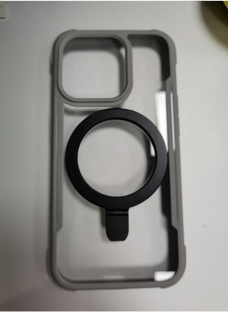 ULHYC - Protective Case Cover For iPhone 15 Pro Double-sided Non-slip PC+TPU Magsafe Magnetic With Holder - Image 1