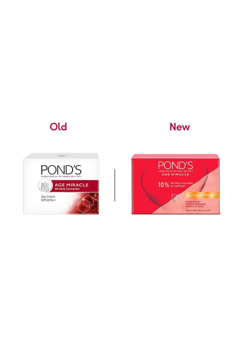 Pond's - POND'S Age Miracle Wrinkle Corrector SPF 18 PA++ Day Cream, 35 g - Image 1