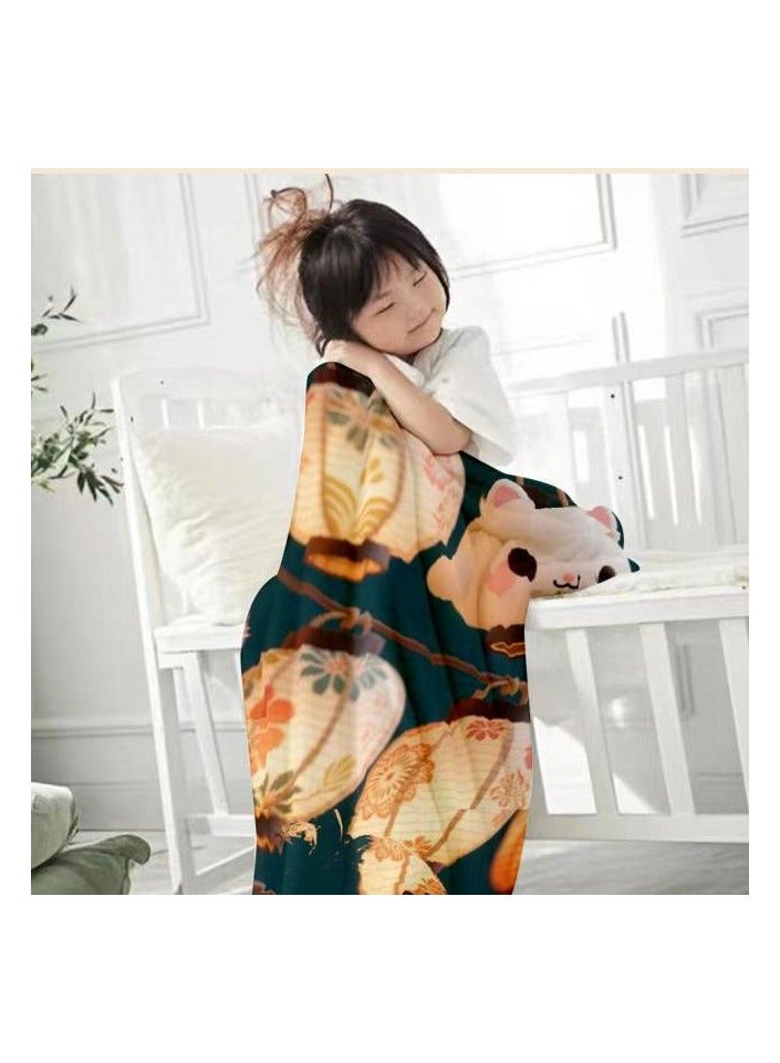 general Flannel thin blanket (warm and comfortable, suitable for sleep, gaming, dust removal and sandproof) 150cm*200cm - 398 - Image 1
