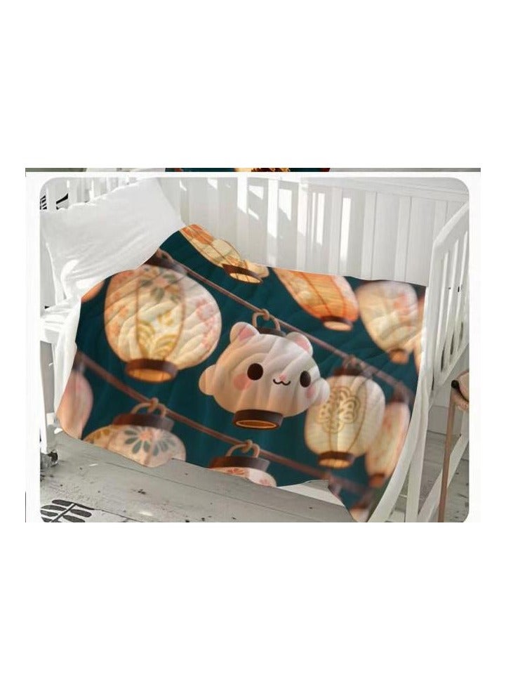 general Flannel thin blanket (warm and comfortable, suitable for sleep, gaming, dust removal and sandproof) 150cm*200cm - 398 - Image 3