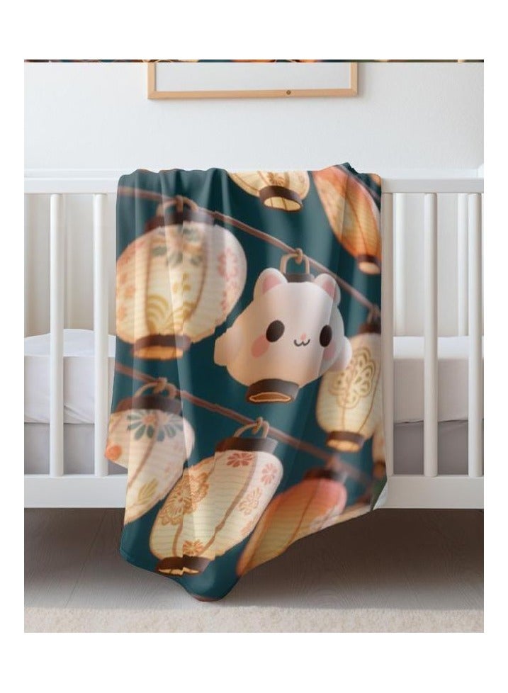 general Flannel thin blanket (warm and comfortable, suitable for sleep, gaming, dust removal and sandproof) 150cm*200cm - 398 - Image 5