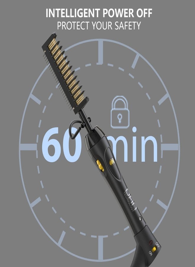 Dan Technology 500℉ hot Comb,60 Min Auto-Off Hair Straightener Comb,7 Temperatures Adjustable Ceramic hot Comb,Electric Pressing Comb for Natural Black Hair - Image 4