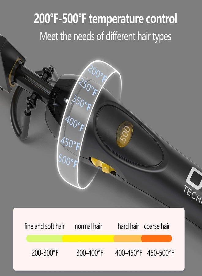 Dan Technology 500℉ hot Comb,60 Min Auto-Off Hair Straightener Comb,7 Temperatures Adjustable Ceramic hot Comb,Electric Pressing Comb for Natural Black Hair - Image 2