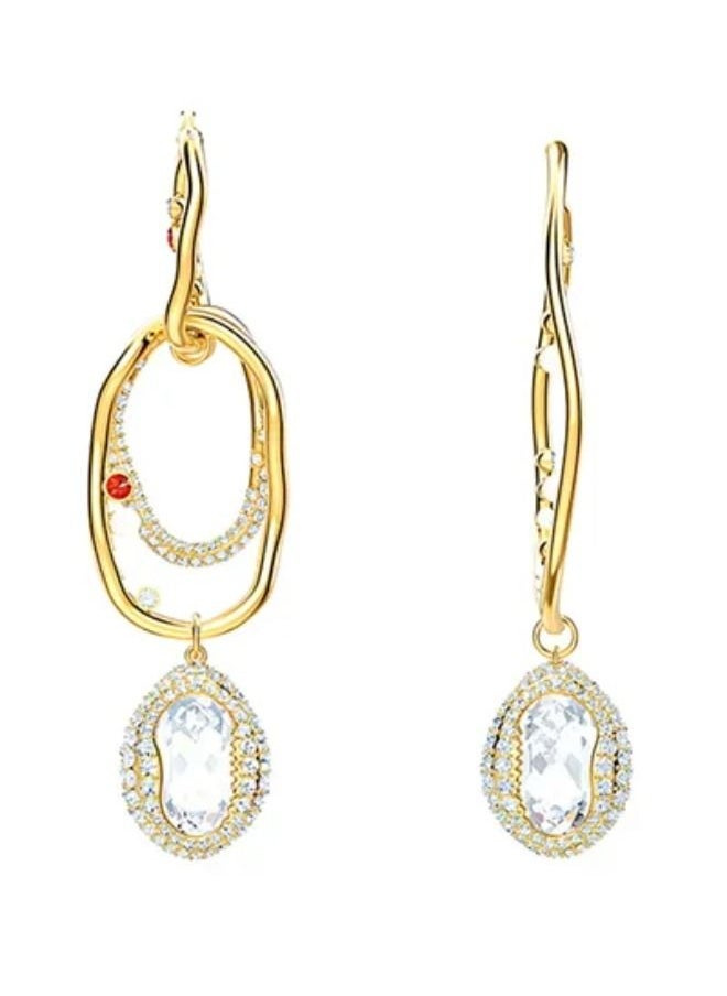 Chomel - Shell Hoop Dangle Earrings - Image 1