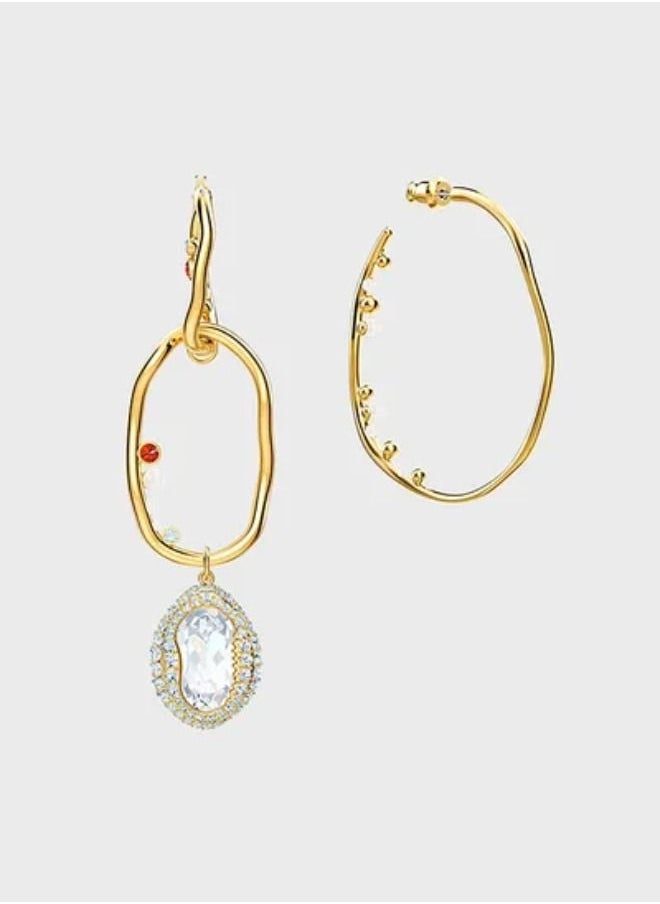 Chomel - Shell Hoop Dangle Earrings - Image 1