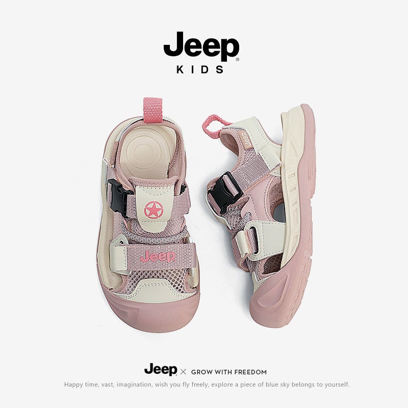 Jeep Girls' Sports Sandals Summer Summer Soft Sole Non-Slip Sandals For Little Girls And Children - Image 3