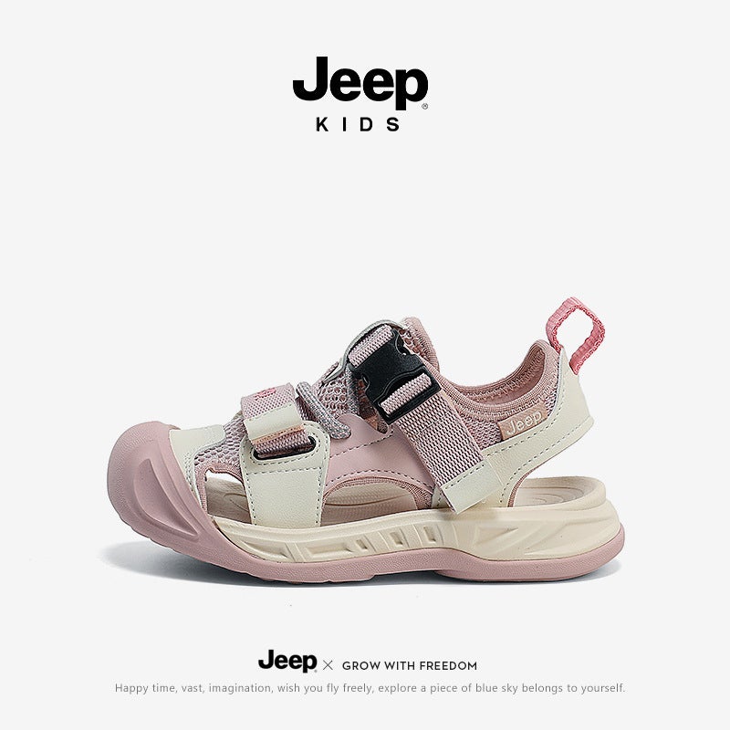 Jeep Girls' Sports Sandals Summer Summer Soft Sole Non-Slip Sandals For Little Girls And Children - Image 2