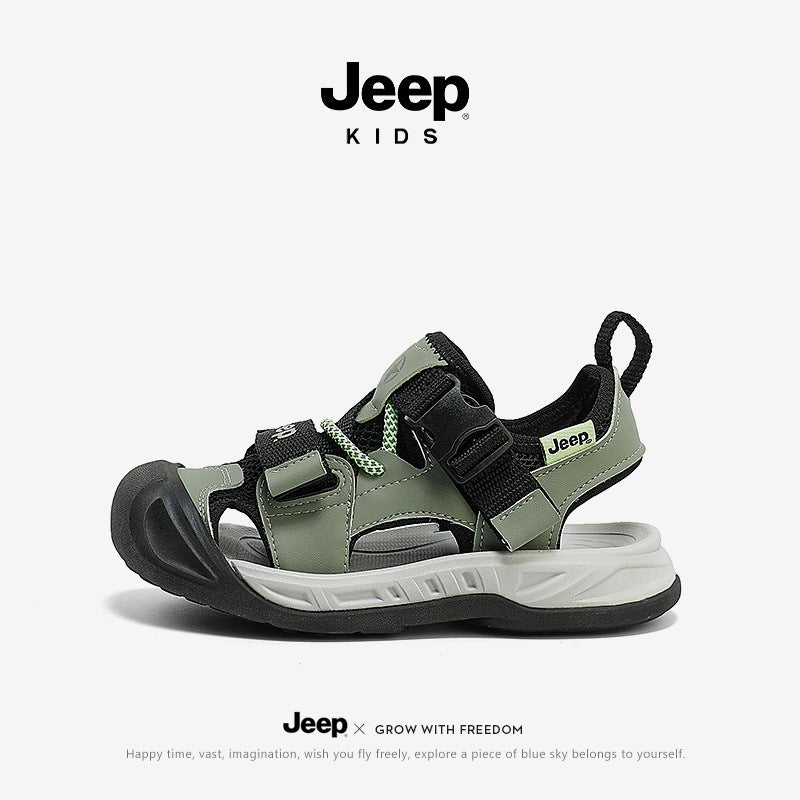 Jeep Girls' Sports Sandals Summer Summer Soft Sole Non-Slip Sandals For Little Girls And Children - Image 1