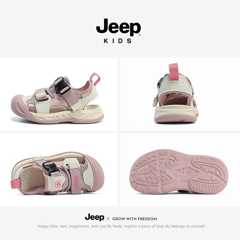 Jeep Girls' Sports Sandals Summer Summer Soft Sole Non-Slip Sandals For Little Girls And Children - Image 4