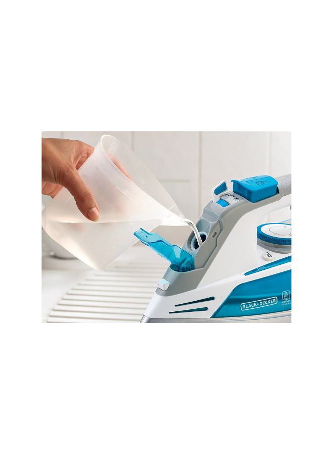 BLACK+DECKER Steam Iron 2800 Watt 2800 W X2800-B5 White/Blue - Image 2