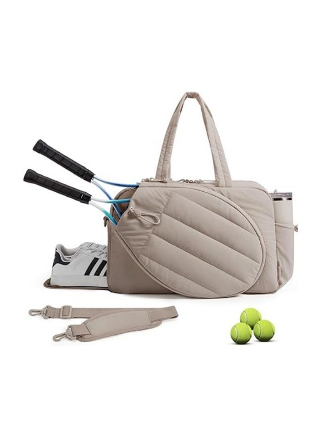 Tennis Bag for Men Women, Tennis Racket Bag Holds 2 Rackets with Shoe Compartment & Wet Pocket Tennis Racket Cover fits up to 15.6" Laptop - Image 1