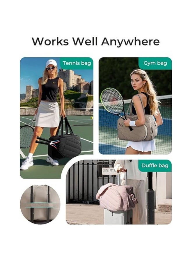 Tennis Bag for Men Women, Tennis Racket Bag Holds 2 Rackets with Shoe Compartment & Wet Pocket Tennis Racket Cover fits up to 15.6" Laptop - Image 5