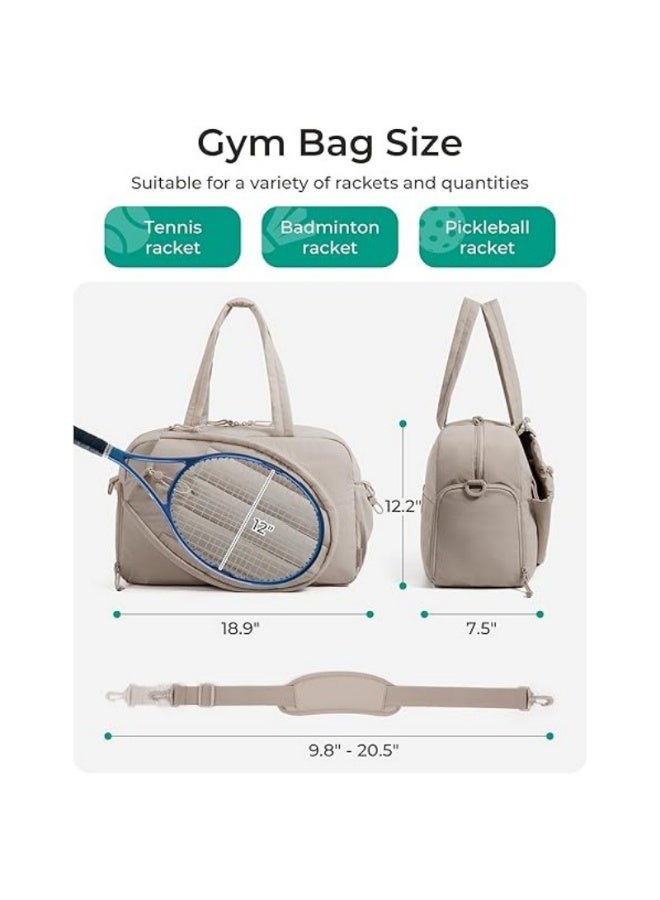 Tennis Bag for Men Women, Tennis Racket Bag Holds 2 Rackets with Shoe Compartment & Wet Pocket Tennis Racket Cover fits up to 15.6" Laptop - Image 2