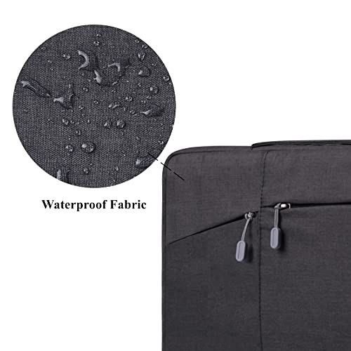 Megoo 15" Laptop Sleeve for Microsoft Surface Laptop 5/4/Book 3 15.6", MacBook Air 15.3"/Pro 16.2", Samsung Galaxy Book 15.6", Carry Case for 15" 16" Chromebook Computer(Black) - Image 5