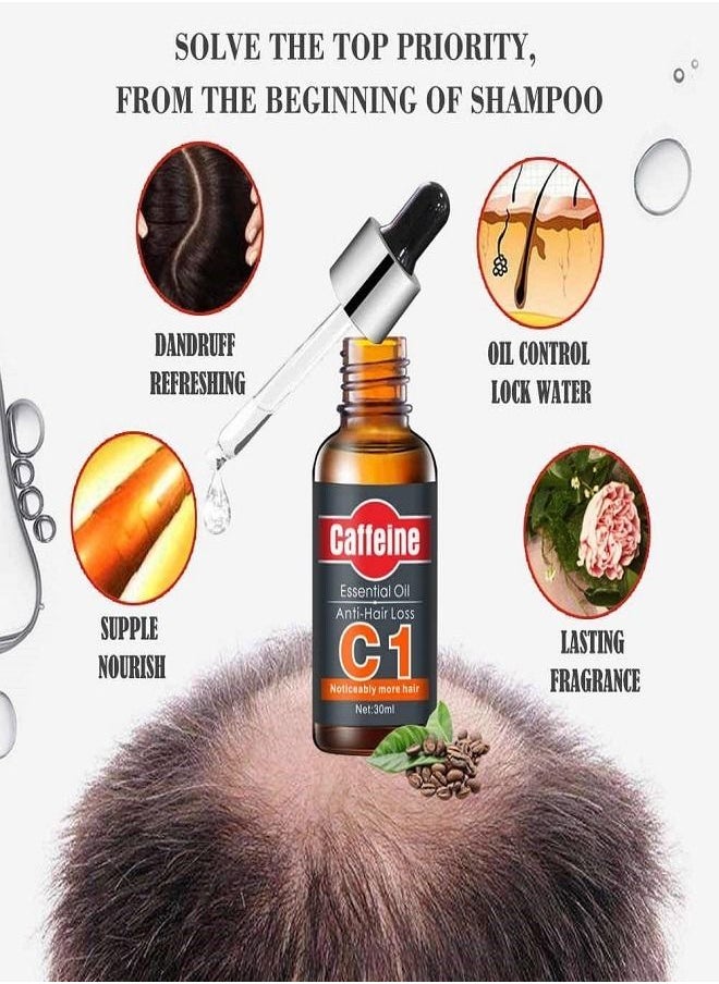 Caffeine Caffeine C1 Anti Hair Loss Essential Oil For Men & Women 30 ml  - Image 4