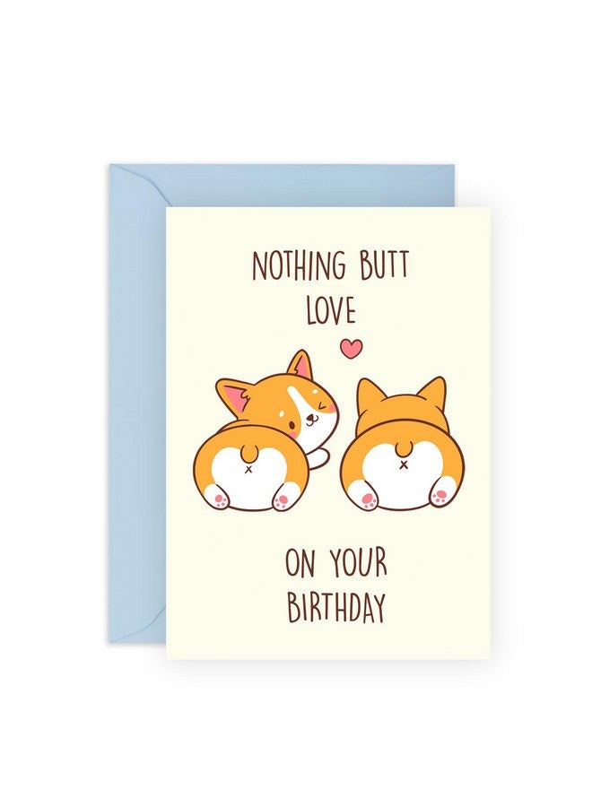 Central 23 Sausage Dog Birthday Card For Him Her Corgi Love Happy Birthday Card For Mom Dad Son Daughter Gifts For Men Women Comes With Fun Stickers - Image 1