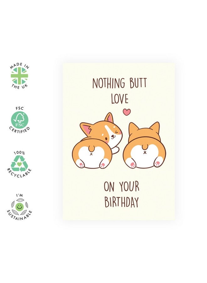 Central 23 Sausage Dog Birthday Card For Him Her Corgi Love Happy Birthday Card For Mom Dad Son Daughter Gifts For Men Women Comes With Fun Stickers - Image 2