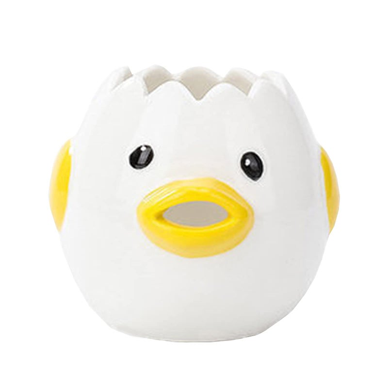 Sretanj Cartoon Egg Separator Mini Egg White and Yolk Separator Practical and Simple Ceramic Egg Separator Suitable for Kitchen Baking Small Tools